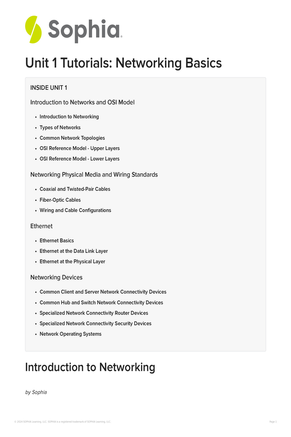 Introduction to Networking