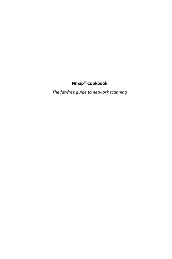 Nmap Cookbook