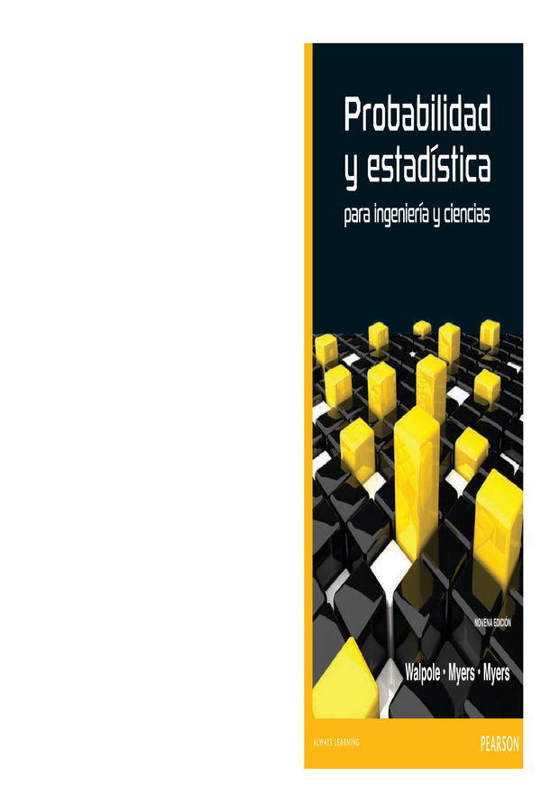 Probabilidad y estadística para ingeniería y ciencias