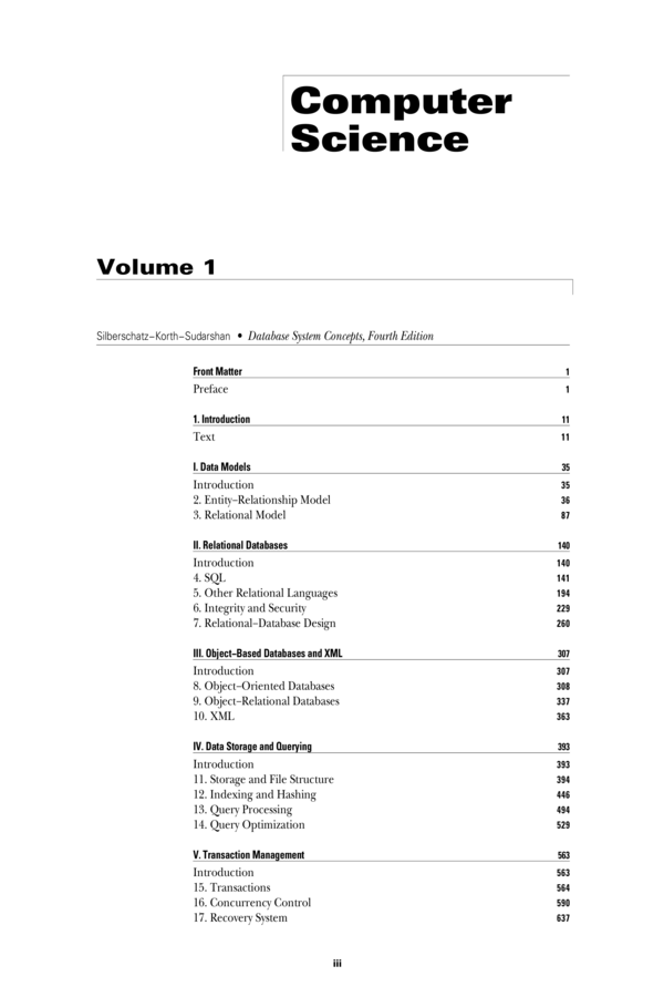 Database System Concepts